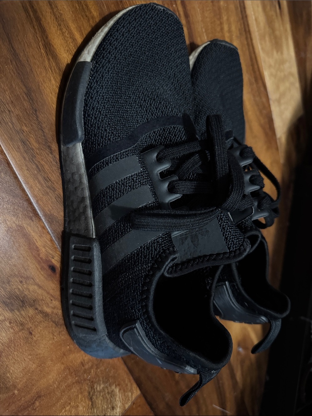 adidas adult NMD Black Knit transition sole Sneakers